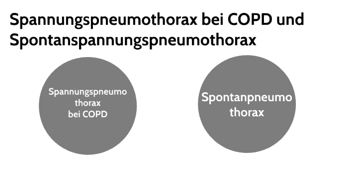 Spontanpneumothorax und Spannungspneumothorax bei COPD by Franziska ...