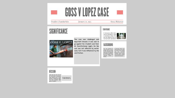 GOSS V LOPEZ CASE by Alyssa Blakeney on Prezi