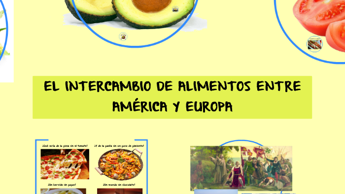 EL INTERCAMBIO DE ALIMENTOS ENTRE AMÉRICA Y EUROPA by Micaela E on Prezi