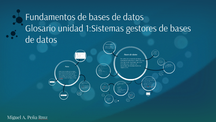 Fundamentos De Bases De Datos By Miguel Peña On Prezi