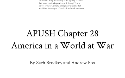 APUSH Chapter 28 by Zach Brodkey on Prezi