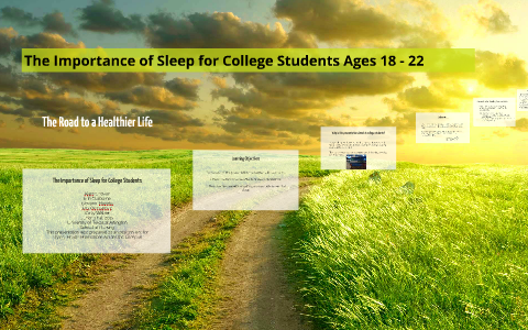 importance of sleep for college students