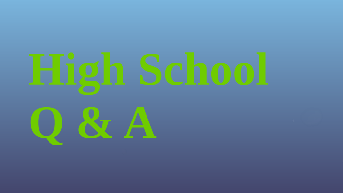 10 things to know about High School by bob Marely on Prezi