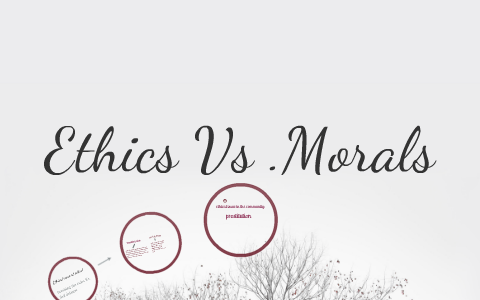 Ethics VS. Morals by Nia Phillips on Prezi
