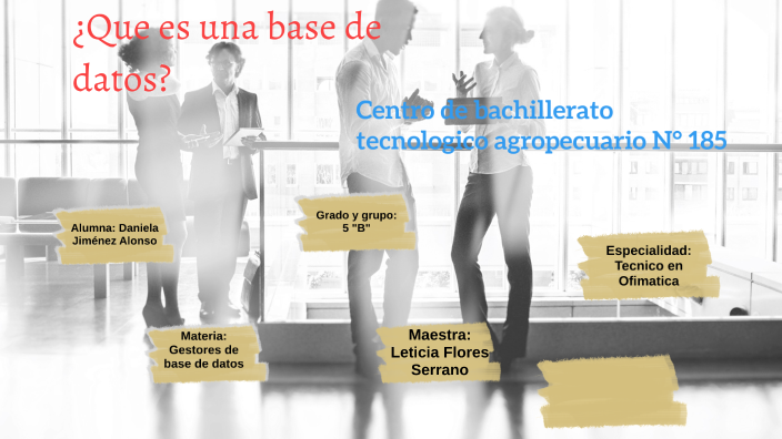 Macros y las bases de datos by Danielle Jiménez on Prezi