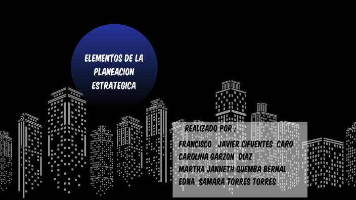 ELEMENTOS DE LA PLANEACION ESTRATEGICA by tania garzon villamil on Prezi