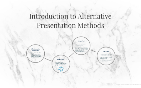 alternative presentation methods