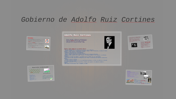 Gobierno de Adolfo Ruiz Cortines by Gerard Way on Prezi