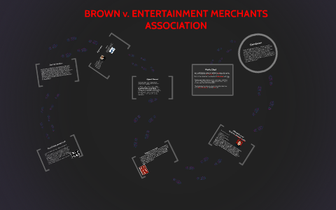 BROWN V. ENTERTAINMENT MERCHANTS ASSOCIATION By Ishan Patel