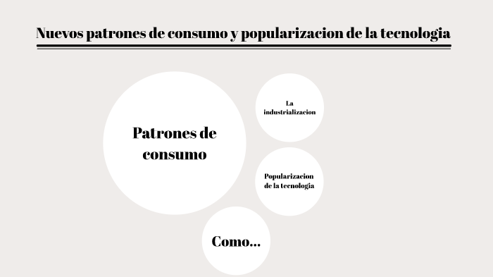 Nuevos patrones de consumo y popularizacion de la tecnologia by Ana