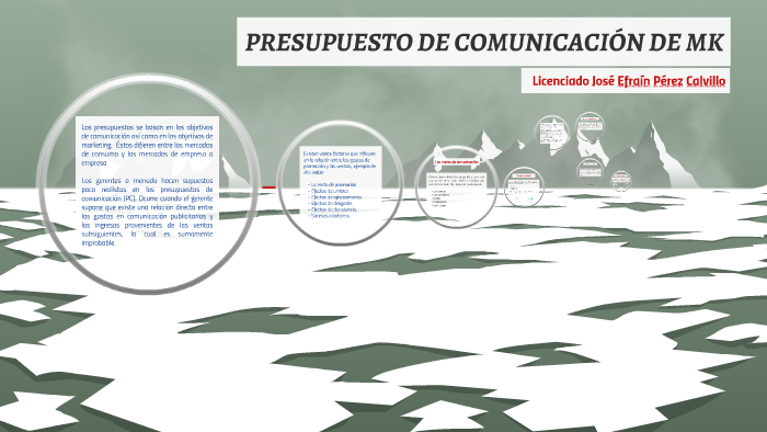 PRESUPUESTO DE COMUNICACIÓN by Jose Efrain Perez Calvillo on Prezi