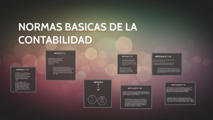 NORMAS BASICAS DE LA CONTABILIDAD By Erick Arevalo