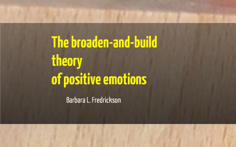 The Broaden-and-build Theory Of Positive Emotions By Cian O Leary On Prezi