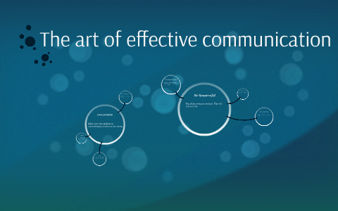 The art of effective communication by Freddie Nash on Prezi