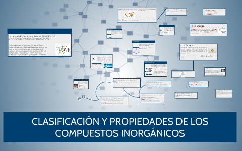 1 CLASIFICACIÓN Y PROPIEDADES DE LOS COMPUESTOS INORGÁNICOS by fermin ...