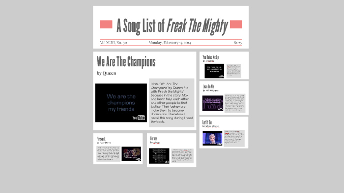 A Song List Of Freak The Mighty By Lee Yaelim
