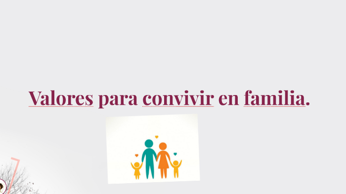 Valores para convivir en familia. by Lina Calzada on Prezi