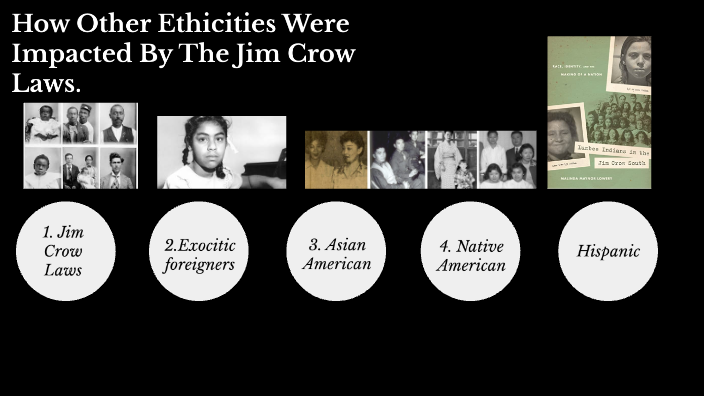 How The Other Ethnicities Were Impacted By The Jim Crow Laws by Miles