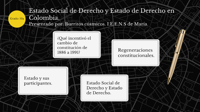 Estado Social de Derecho y Estado de Derecho en Colombia by Laura Sofía