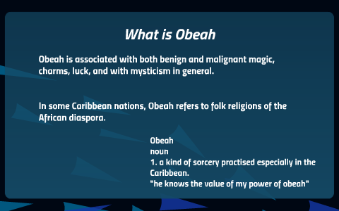 Obeah rituals