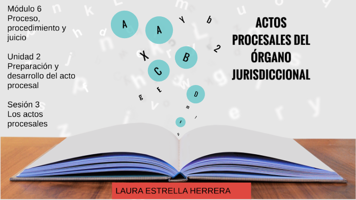 Actos procesales del órgano jurisdiccional. by Laura Estrella