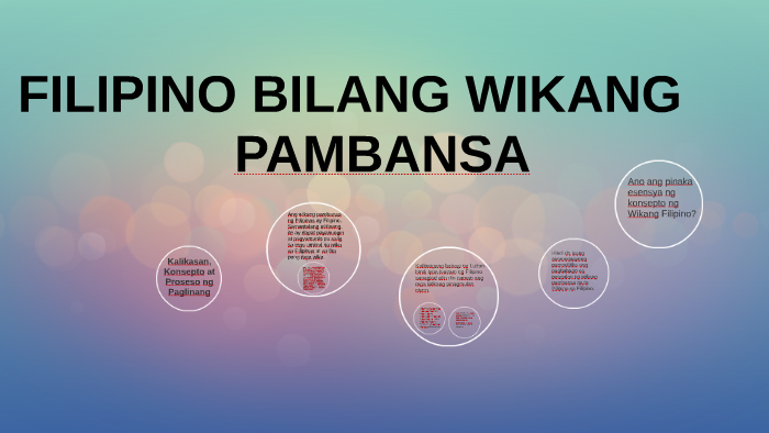 Filipino Bilang Wikang Pambansa By Rhio Ilas On Prezi 4525