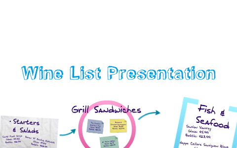 wine list presentation