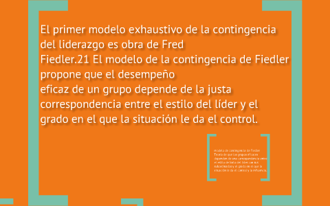 Modelo de Contingencia de Fiedler by BRISIA QUIAHUITZI DIAZ CANSINO