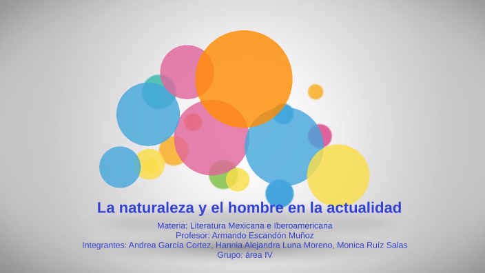 La naturaleza y el hombre en la actualidad by monnie rusmo on Prezi