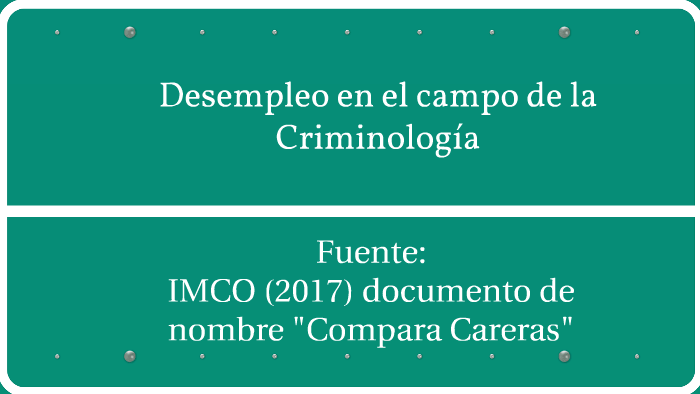 Desempleo En El Campo De La Criminología By Leticia Chavez On Prezi Next 5905