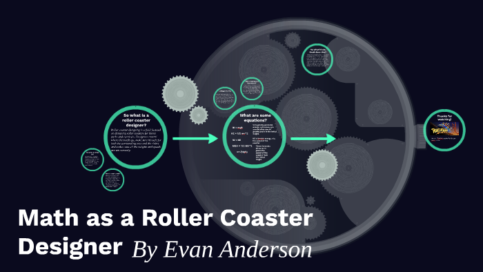 
    Math as a Roller Coaster Designer by Evan Anderson
