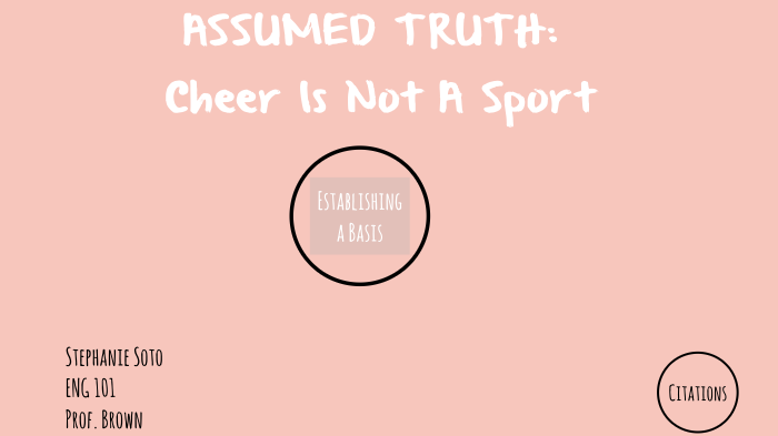 cheerleading isn't a sport essay