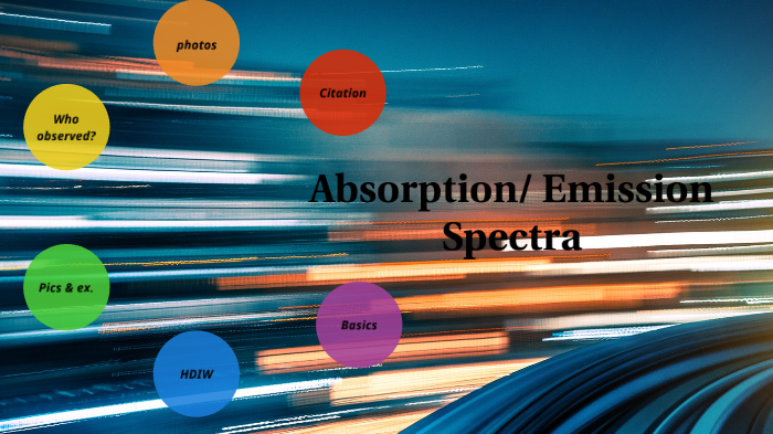 Absorption Emission Spectra By Alison Gore