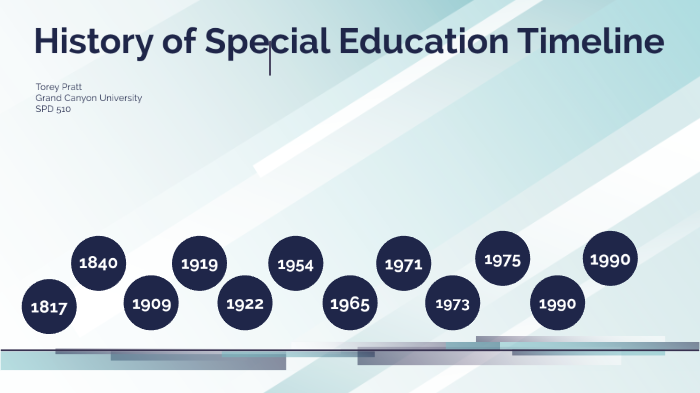 history of special education