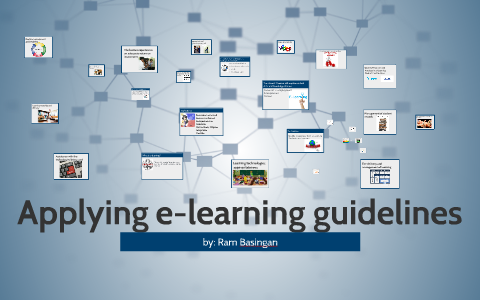 Applying e-learning guidelines by on Prezi