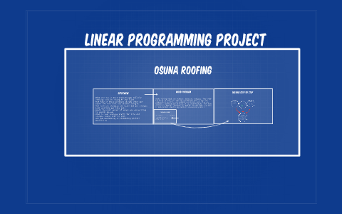 Linear programming project by Gabriel Martinez on Prezi