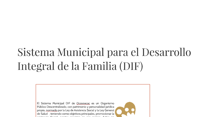 Sistema Municipal Para El Desarrollo Integral De La Familia By Nataxa ...