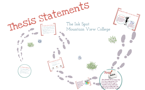 Thesis Statements by MVC Writing Center on Prezi