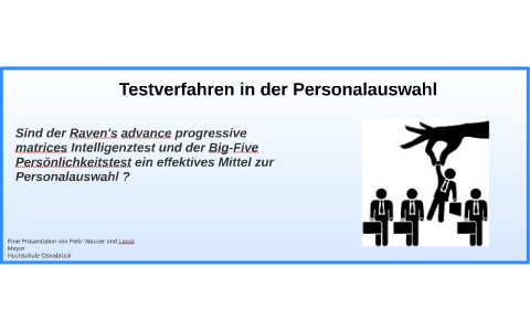 Testverfahren In Der Personalauswahl By Felix Wacker On Prezi