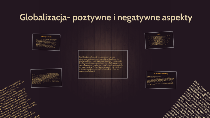 Pozytywne I Negatywne Skutki Globalizacji By Maksymilian Slapinski 3364