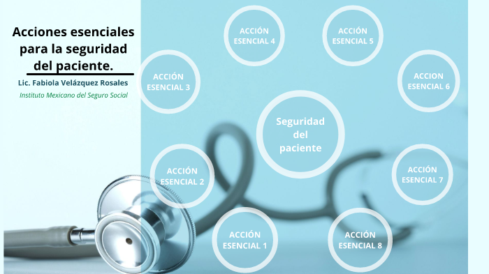 ACCIONES ESENCIALES PARA LA SEGURIDAD DEL PACIENTE by Faby Velazquez on