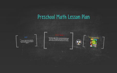 Preschool Lesson Plan by