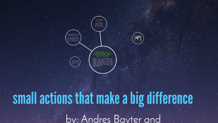 small actions that make a big difference by Sofia Pinzon on Prezi