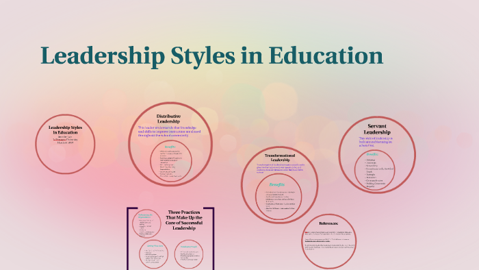 leadership styles in educational institutions