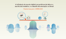 A influência do mundo digital nas práticas de leitura e escr