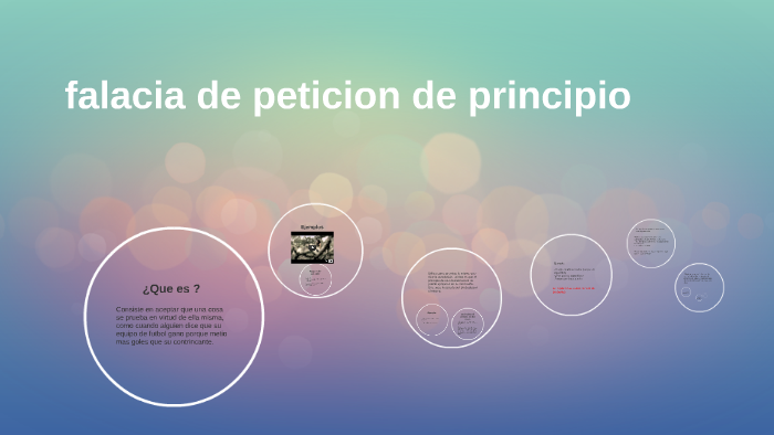Ejemplos De Falacia De Petición De Principio prezi.com