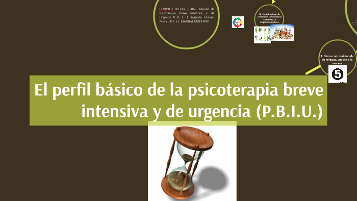 El perfil básico de la psicoterapia breve intensiva y de urg by Uriel