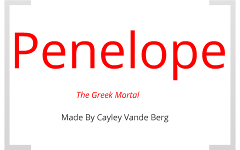 penelope greek mythology symbol