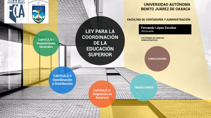 LEY PARA LA COORDINACIÓN DE LA EDUCACIÓN SUPERIOR by Fernando López on