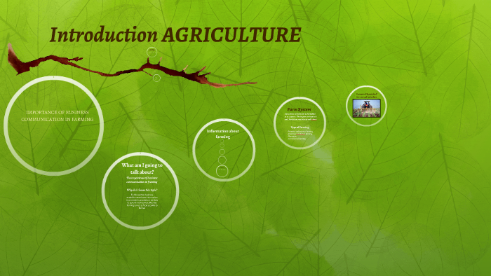 introduction de dissertation sur l'agriculture